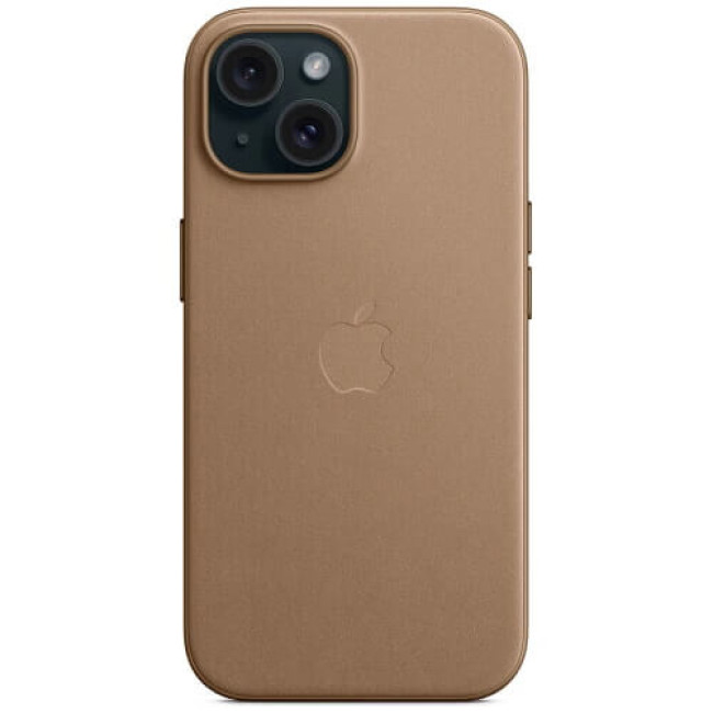Чохол-накладка Apple iPhone 15 Plus FineWoven Case with MagSafe Taupe (MT473)