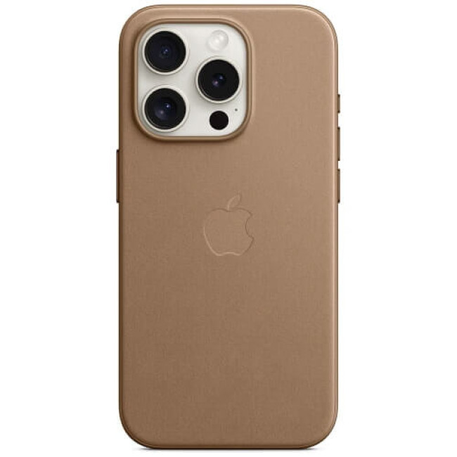 Чохол-накладка Apple iPhone 15 Pro FineWoven Case with MagSafe Taupe (MT4J3)