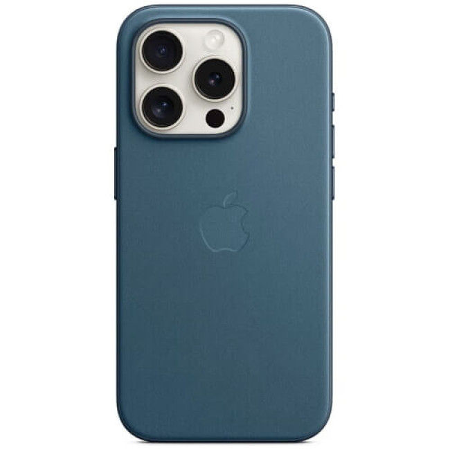 Чохол-накладка Apple iPhone 15 Pro FineWoven Case with MagSafe Pacific Blue (MT4Q3)