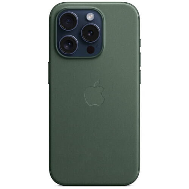 Чохол-накладка Apple iPhone 15 Pro FineWoven Case with MagSafe Evergreen (MT4U3)