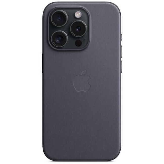 Чохол-накладка Apple iPhone 15 Pro FineWoven Case with MagSafe Black (MT4H3)
