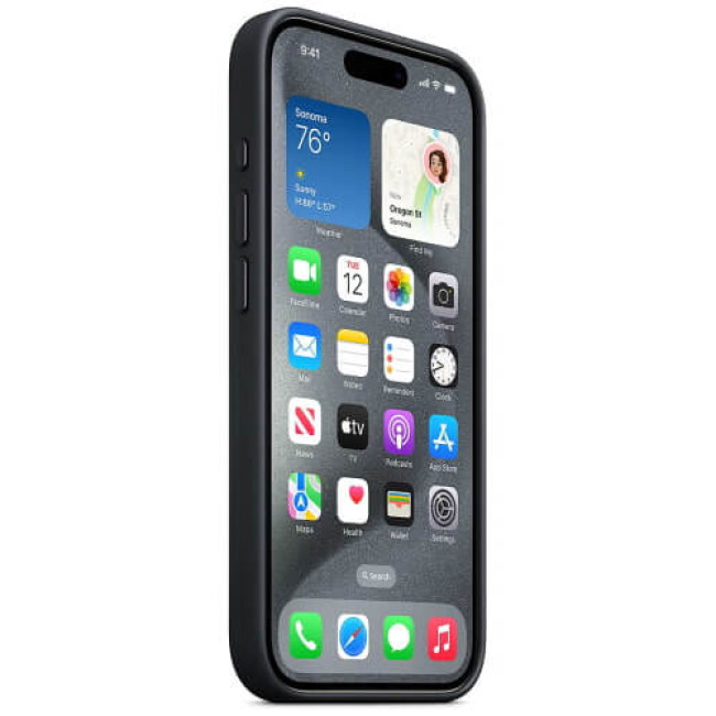 Чохол-накладка Apple iPhone 15 Pro FineWoven Case with MagSafe Pacific Blue (MT4Q3)