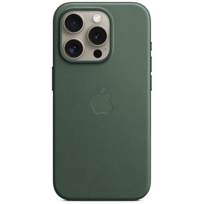 Чохол-накладка Apple iPhone 15 Pro FineWoven Case with MagSafe Evergreen (MT4U3)