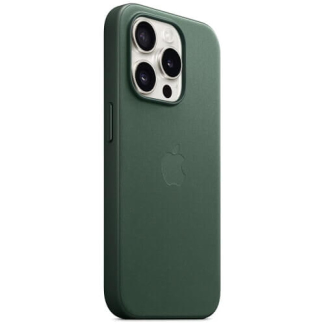 Чохол-накладка Apple iPhone 15 Pro FineWoven Case with MagSafe Evergreen (MT4U3)