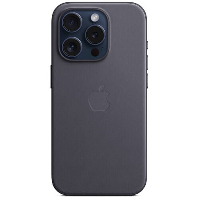 Чохол-накладка Apple iPhone 15 Pro FineWoven Case with MagSafe Black (MT4H3)