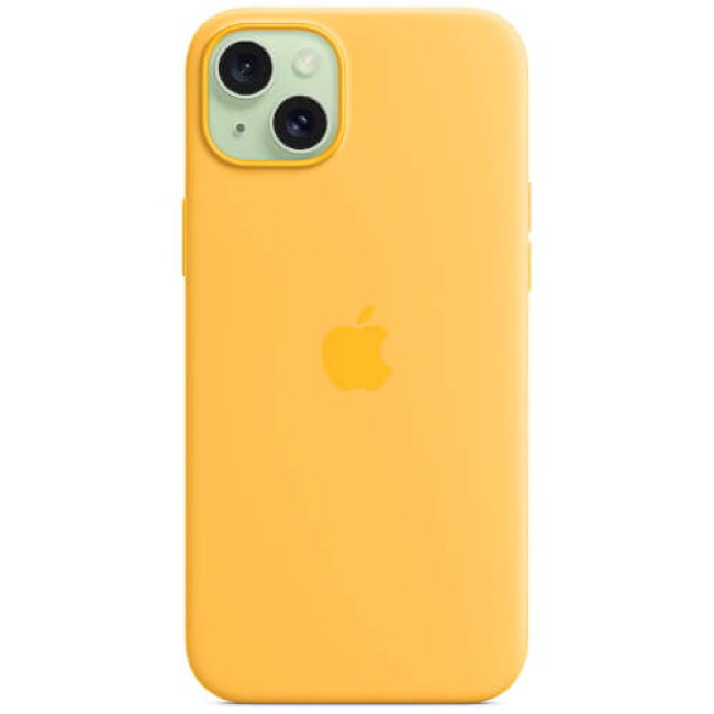 Чохол-накладка Apple iPhone 15 Silicone Case with MagSafe Sunshine (MWNA3)