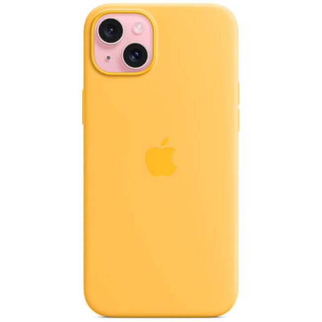Чохол-накладка Apple iPhone 15 Silicone Case with MagSafe Sunshine (MWNA3)