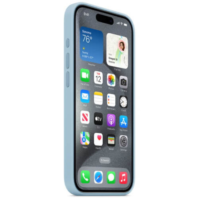 Чохол-накладка Apple iPhone 15 Pro Max Silicone Case with MagSafe Light Blue (MWNR3)