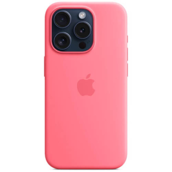 Чохол-накладка Apple iPhone 15 Pro Max Silicone Case with MagSafe Pink (MWNN3)
