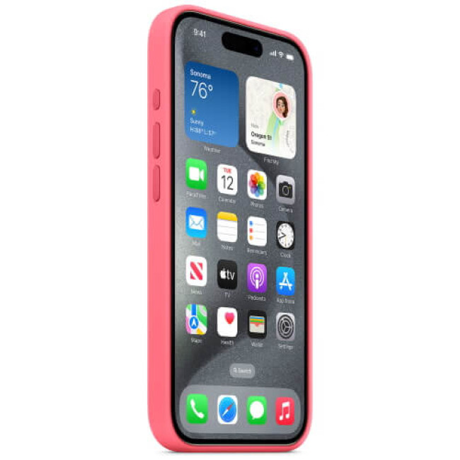 Чохол-накладка Apple iPhone 15 Pro Max Silicone Case with MagSafe Pink (MWNN3)