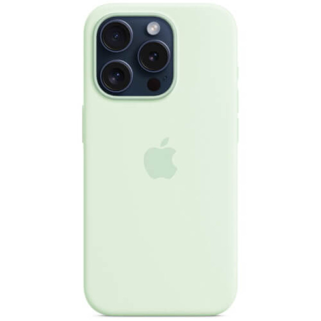 Чохол-накладка Apple iPhone 15 Pro Silicone Case with MagSafe Soft Mint (MWNL3)