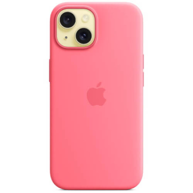 Чохол-накладка Apple iPhone 15 Silicone Case with MagSafe Pink (MWN93)
