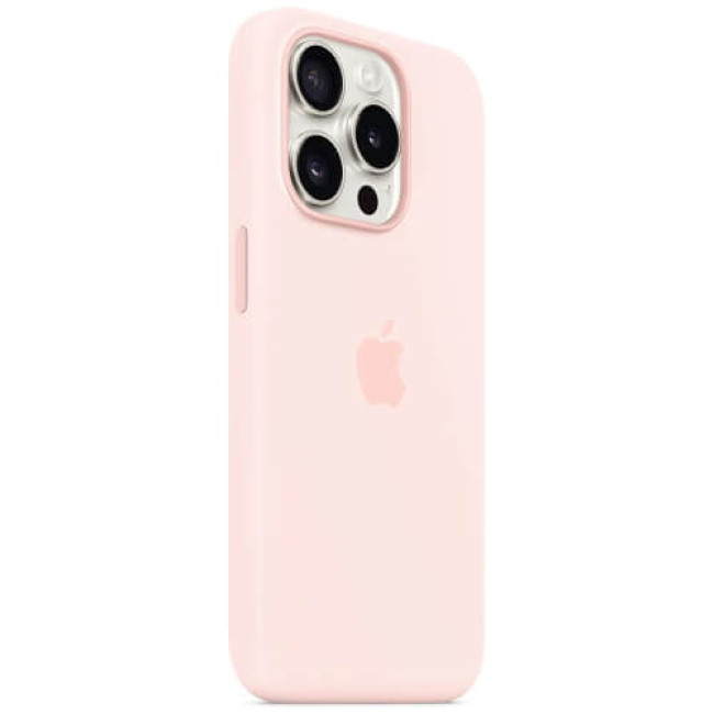 Чохол-накладка Apple iPhone 15 Pro Silicone Case with MagSafe Light Pink (MT1F3)