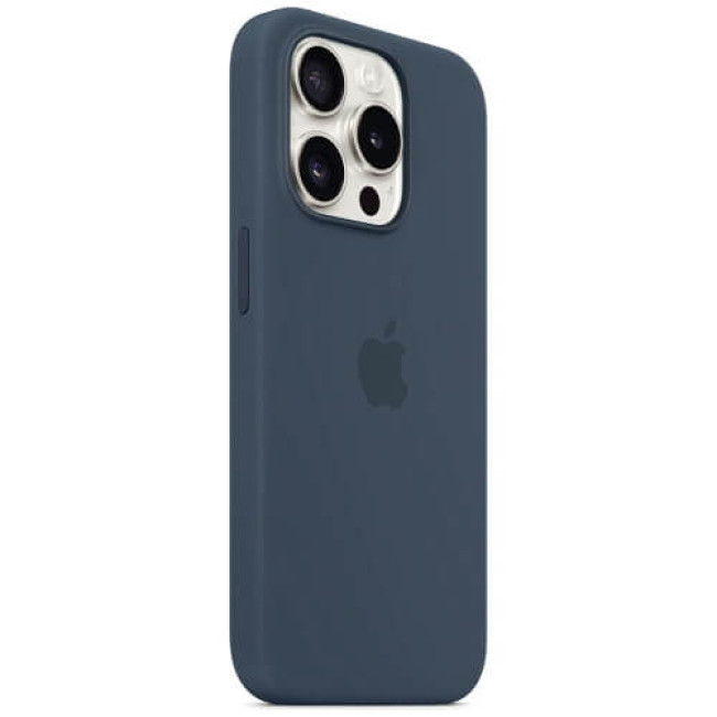 Чохол-накладка Apple iPhone 15 Pro Max Silicone Case with MagSafe Storm Blue (MT1P3)
