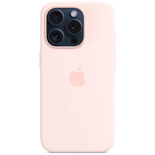 Чохол-накладка Apple iPhone 15 Pro Silicone Case with MagSafe Light Pink (MT1F3)