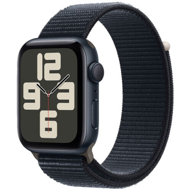 Apple WATCH SE GPS 44mm Midnight Aluminum Case with Midnight Sport Loop (MREA3)