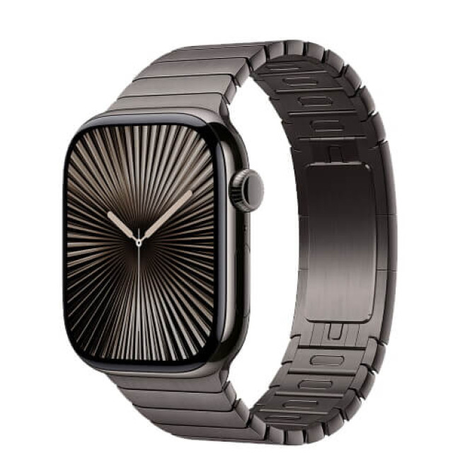 Apple Watch Series 10 46mm Slate Titanium Case with Link Bracelet (MX173)