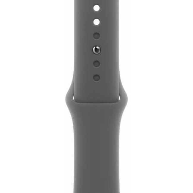 Apple Watch Series 10 46mm Natural Titanium Case with Stone Gray Sport Band S/M (MWY93)