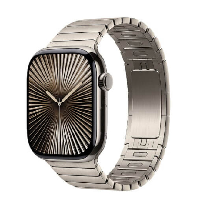 Apple Watch Series 10 42mm Natural Titanium Case with Link Bracelet (MX0J3)