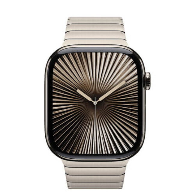 Apple Watch Series 10 42mm Natural Titanium Case with Link Bracelet (MX0J3)