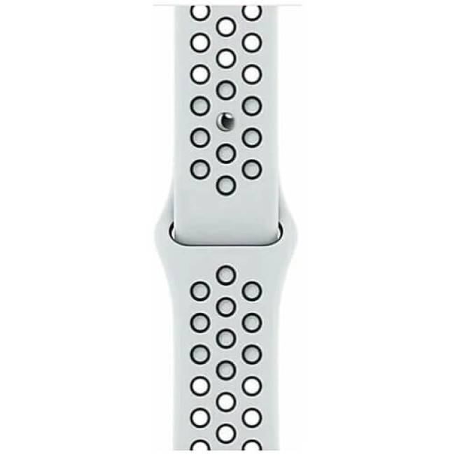 Apple Watch Series 7 Nike 45mm LTE Starlight Aluminum Case with Pure Platinum/Black Nike Sport Band (MKJK3)