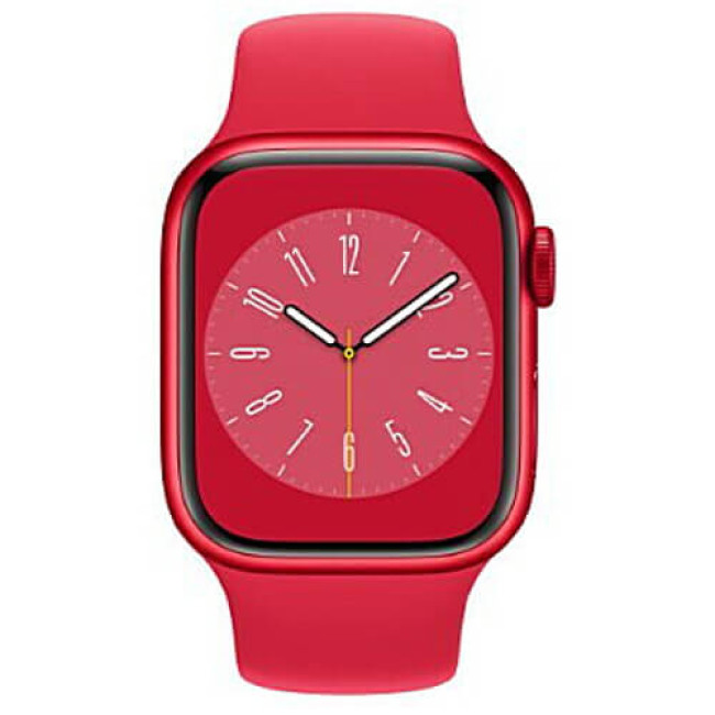 Apple WATCH Series 8 45mm Red Aluminium Case with (PRODUCT)RED Sport Band (MNP43)
