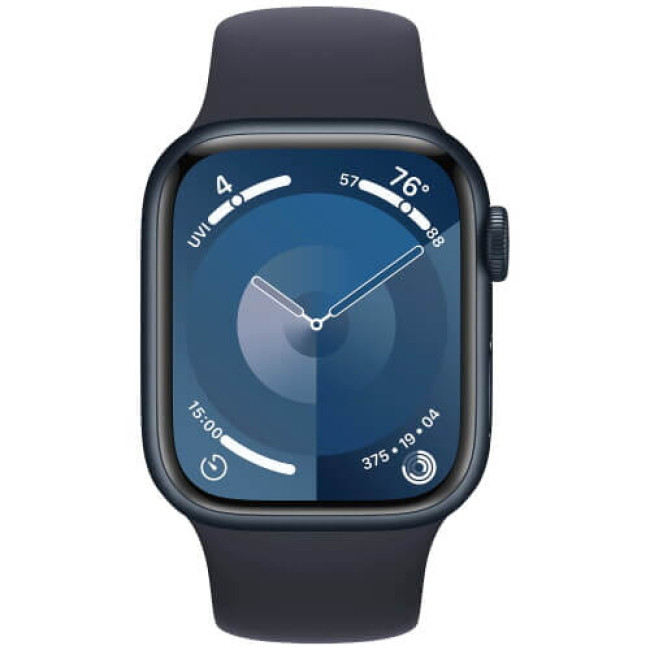Apple WATCH Series 9 45mm GPS + Cellular Midnight Aluminium Case with Midnight Sport Band M/L (MRMD3)