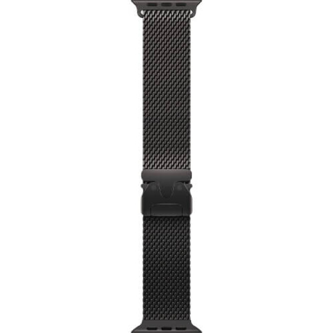 Apple Watch Ultra 2 Black Titanium Case with Black Titanium Milanese Loop Small (MX4W3)