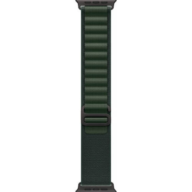 Apple Watch Ultra 2 Black Titanium Case with Dark Green Alpine Loop Large (MX4T3)