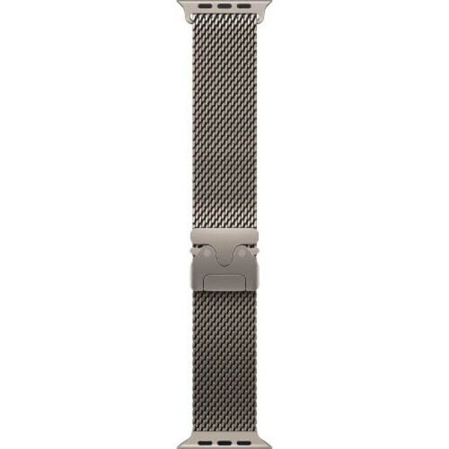 Apple Watch Ultra 2 Natural Titanium Case with Natural Titanium Milanese Loop Small (MX4M3)