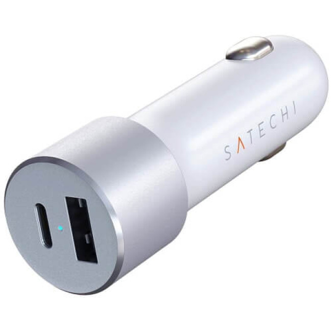 Автомобільний зарядний пристрій Satechi 72W Type-C PD Car Charger Silver (ST-TCPDCCS)