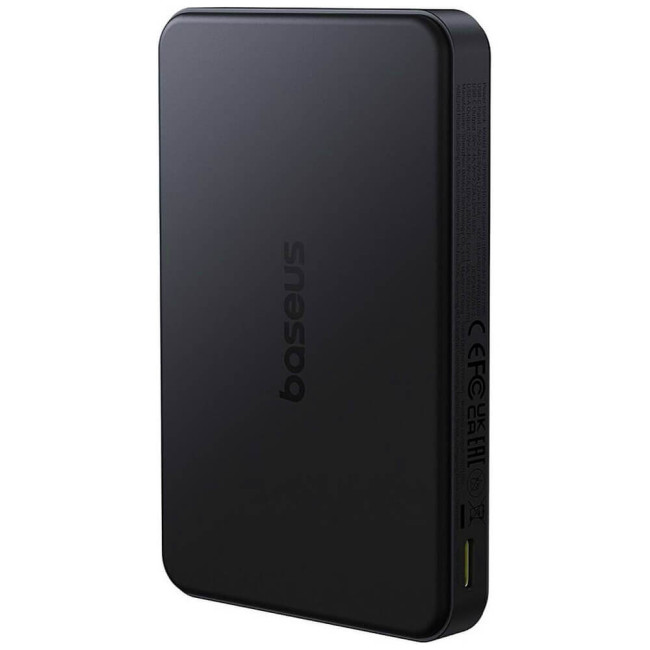 Зовнішній акумулятор Baseus Airpow II Qi2 Magnetic 10000mAh 22.5W Cosmic Black with Simple Series Cable (P10080000123-00)