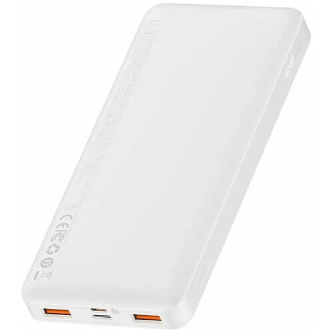 Зовнішній акумулятор Baseus Bipow Digital Display 20W 10000mAh White (PPDML-L02)