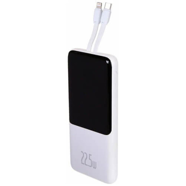 Зовнішній акумулятор Baseus Elf Digital Display 10000mAh 22.5W White (PPJL010002)