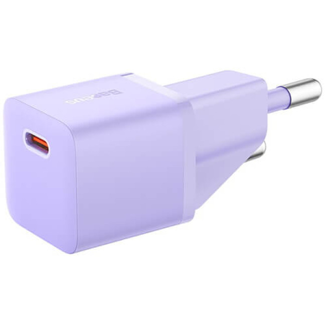 Мережевий зарядний пристрій Baseus GaN5 Fast Charger (mini) 1C 20W Purple (CCGN050105)