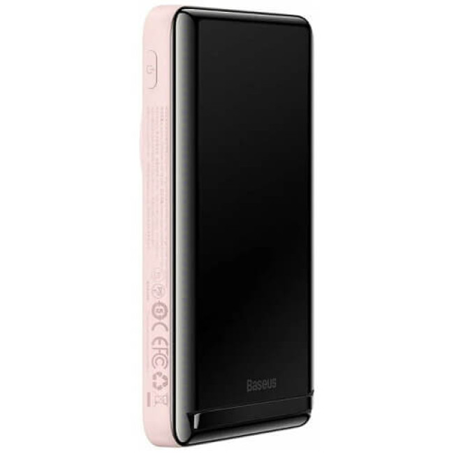 Зовнішній акумулятор Baseus Magnetic Bracket Wireless 10000mAh 20W Pink (PPCX000204)