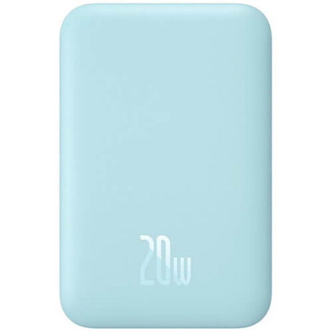Зовнішній акумулятор Baseus Magnetic Mini Air Wireless Fast Charge 10000mAh 20W з кабелем Galaxy Blue (P10059001313-00)