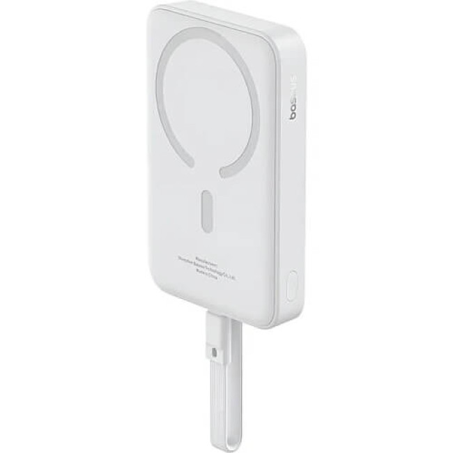 Зовнішній акумулятор Baseus Magnetic Mini Wireless Fast Charge Type-C Edition 10000mAh 30W Stellar Whie (P1002210B223-00)