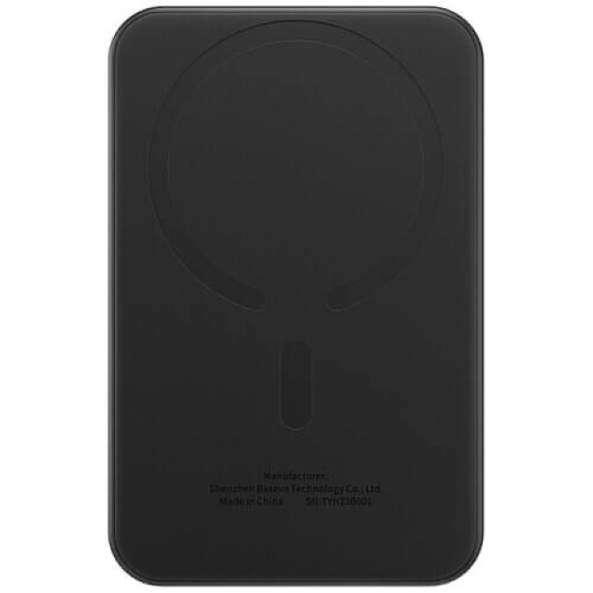 Зовнішній акумулятор Baseus Magnetic Mini Wireless Fast Charge 5000mAh 20W з кабелем Cluster Black (P10022107113-00)
