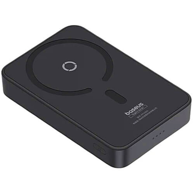 Зовнішній акумулятор Baseus MagPro Magnetic Bracket Wireless Fast-Charging 5000mAh 20W з кабелем Cosmic Black (P10064101123-00)