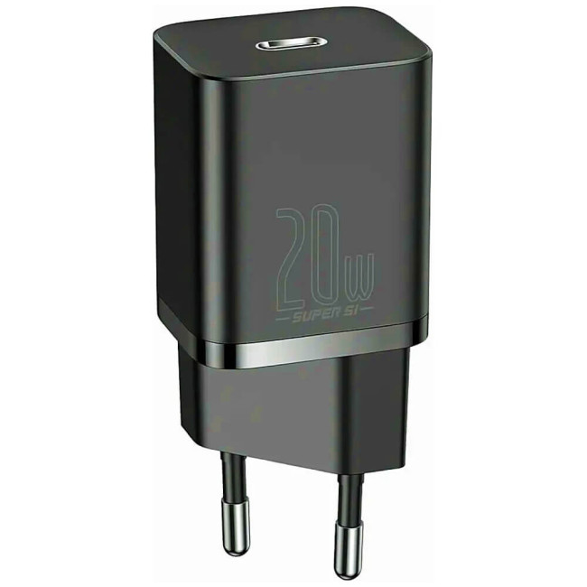 Мережевий зарядний пристрій Baseus Super Si Quick Charger 20W Black (CCSUP-B01)