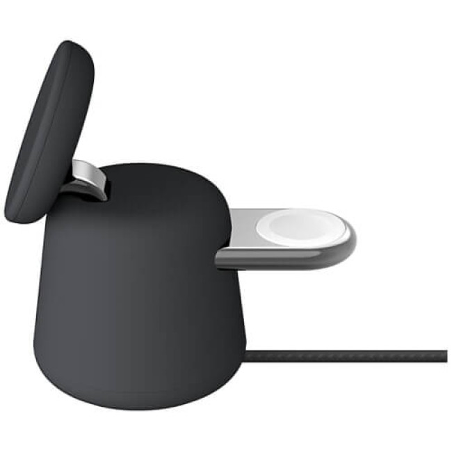 Бездротовий зарядний пристрій Belkin 2in1 MagSafe Charge Station Black (WIZ020VFH36)