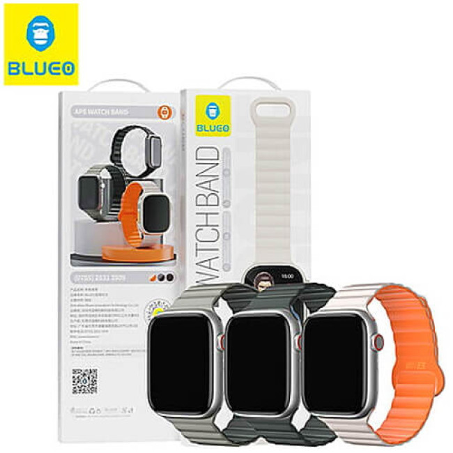 Ремінець Blueo Magnetic Silicone Watch Band 42/44/45/49mm Black (BL005BLK)