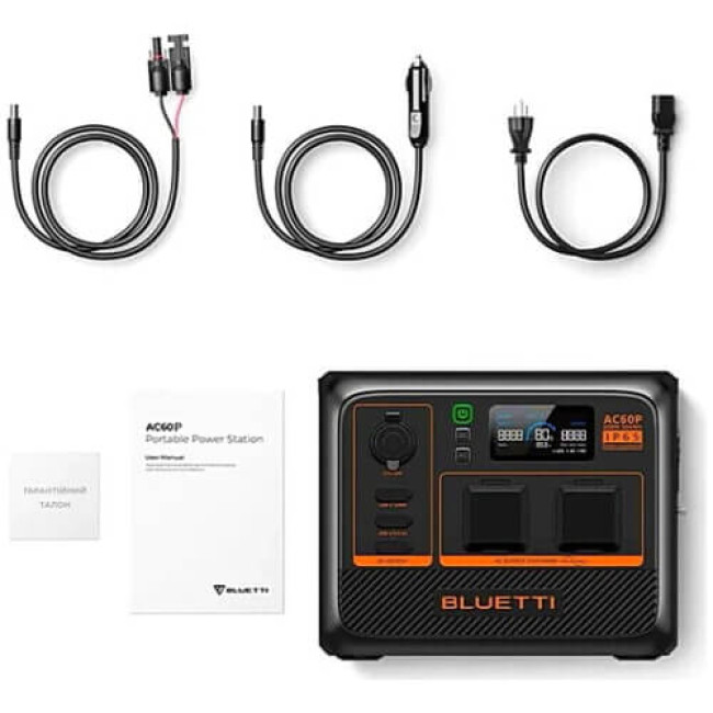 Зарядна станція BLUETTI AC60P 504Wh 600W ГАРАНТІЯ 12 міс.