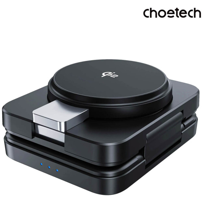 Бездротовий зарядний пристрій Choetech Qi2 3-in-1 Foldable Magsafe Wireless Charger (T636-F)