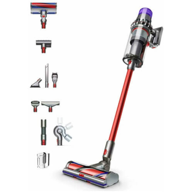 Вертикальний пилосос Dyson Outsize Vacuum Nickel/Red (447922-01) ГАРАНТІЯ 3 міс.