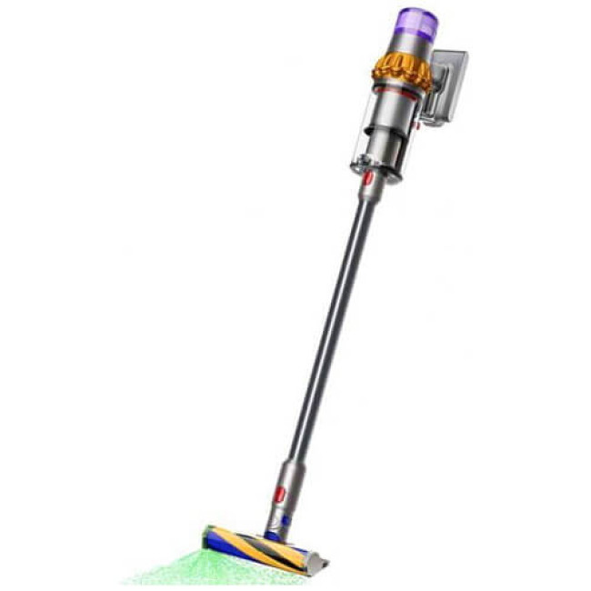 Вертикальний пилосос Dyson V15 Detect Absolute 2023 Yellow/Nickel (446986-01) ГАРАНТІЯ 3 міс.