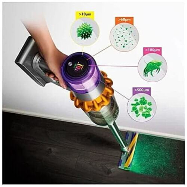 Вертикальний пилосос Dyson V15 Detect (368400-01) ГАРАНТІЯ 3 міс.
