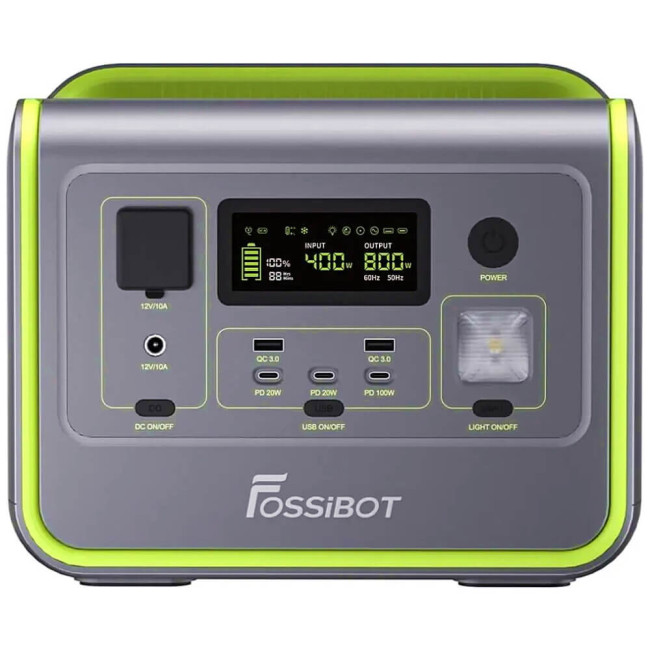 Зарядна станція Fossibot F800 Green (FSB-F800-gr) ГАРАНТІЯ 12 міс.