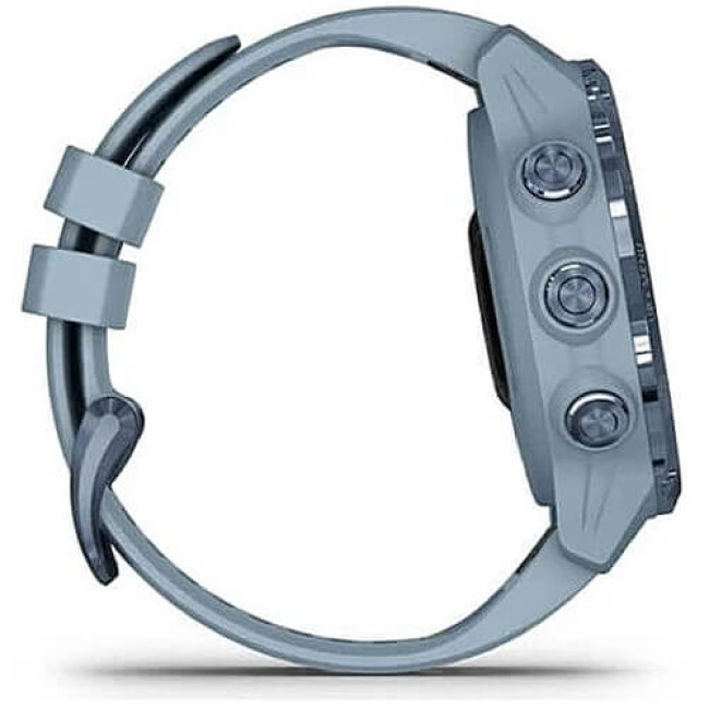 Спортивний годинник Garmin Descent Mk2S Mineral Blue with Sea Foam Silicone Band (010-02403-07) ГАРАНТІЯ 3 міс.